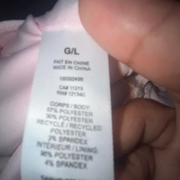 Pale Pink Textured Bodysuit Dynamite Top NWT Decorative Crystal Bows Size Large - Picture 7 of 7